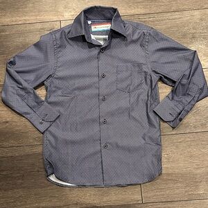 Children's Classic Blue Gray Button-Down Shirt